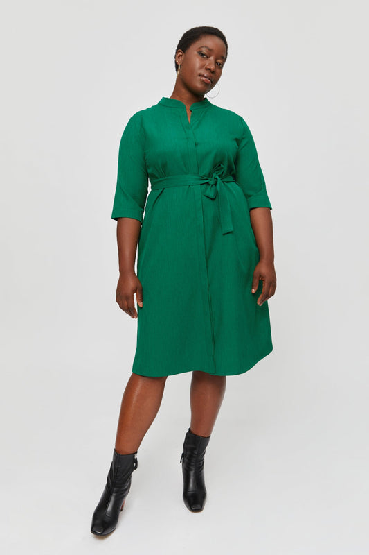 Lidia | Shirt Dress in Green