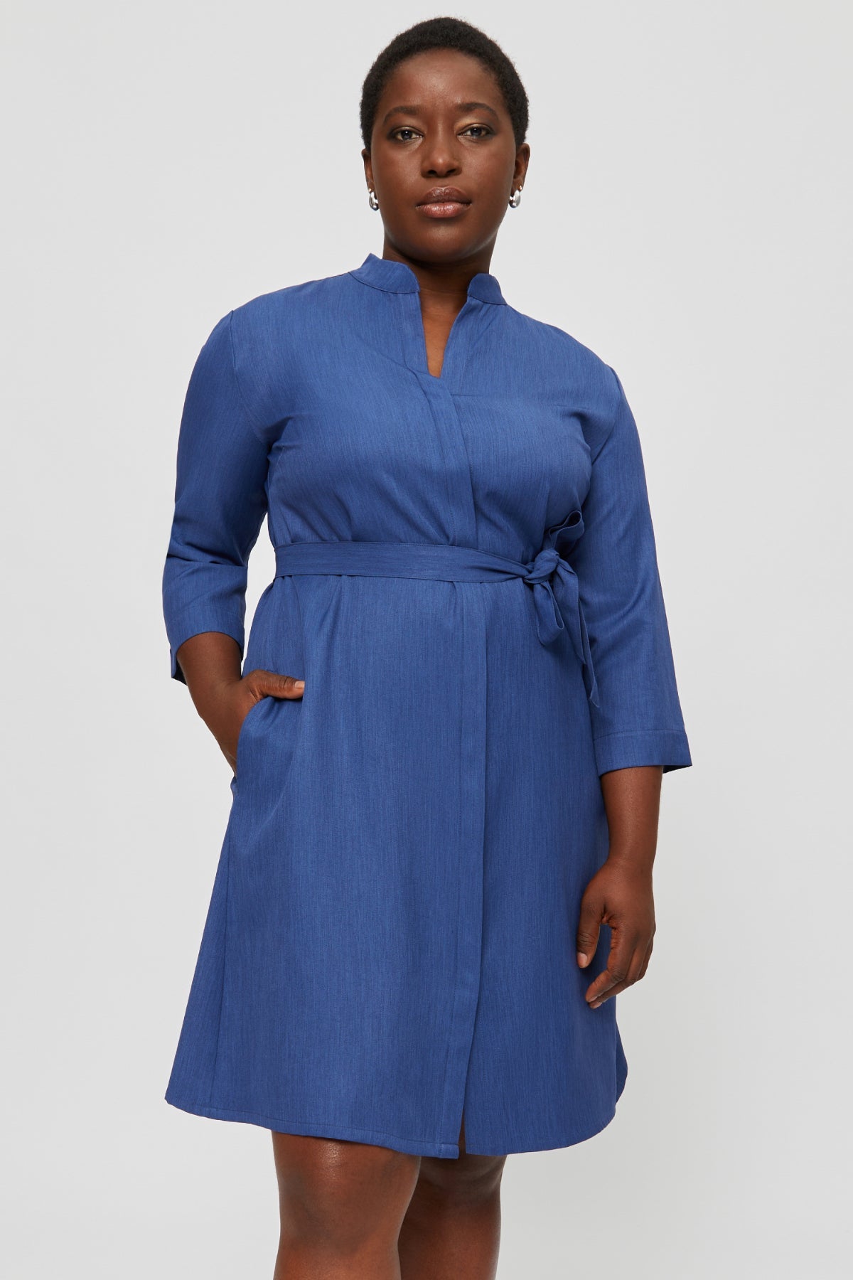 Lidia | Shirt Dress in Classic Blue