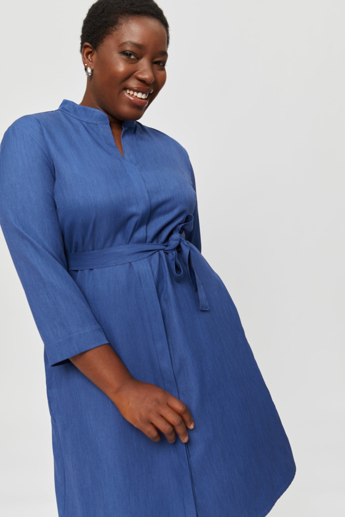 Lidia | Shirt Dress in Classic Blue