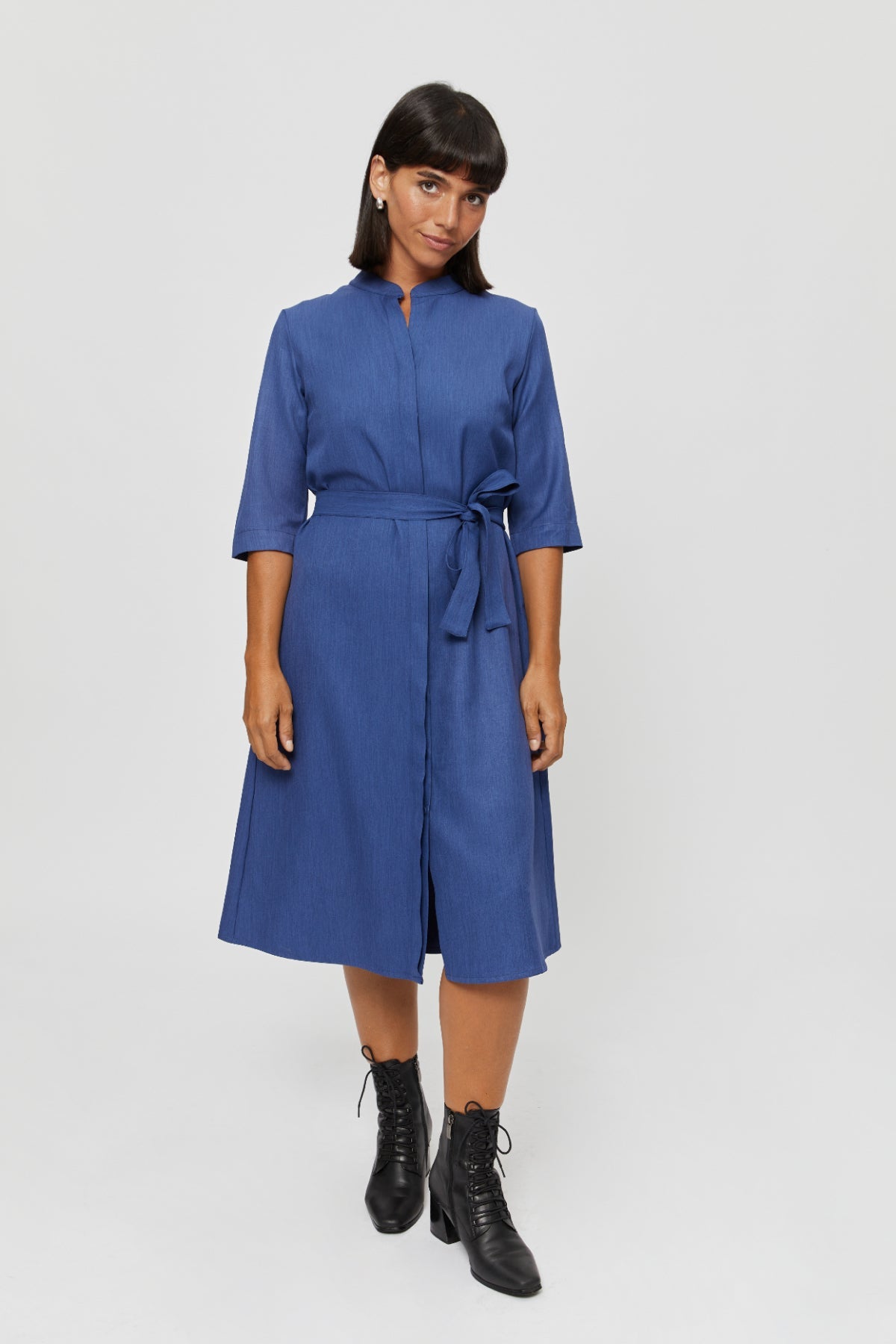 Lidia | Shirt Dress in Classic Blue