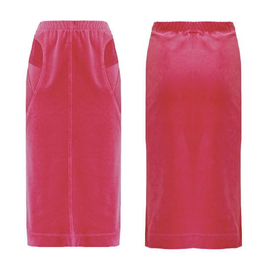 Abelone Wilhelmsen Crystal Skirt VELVET - Bubble Gum