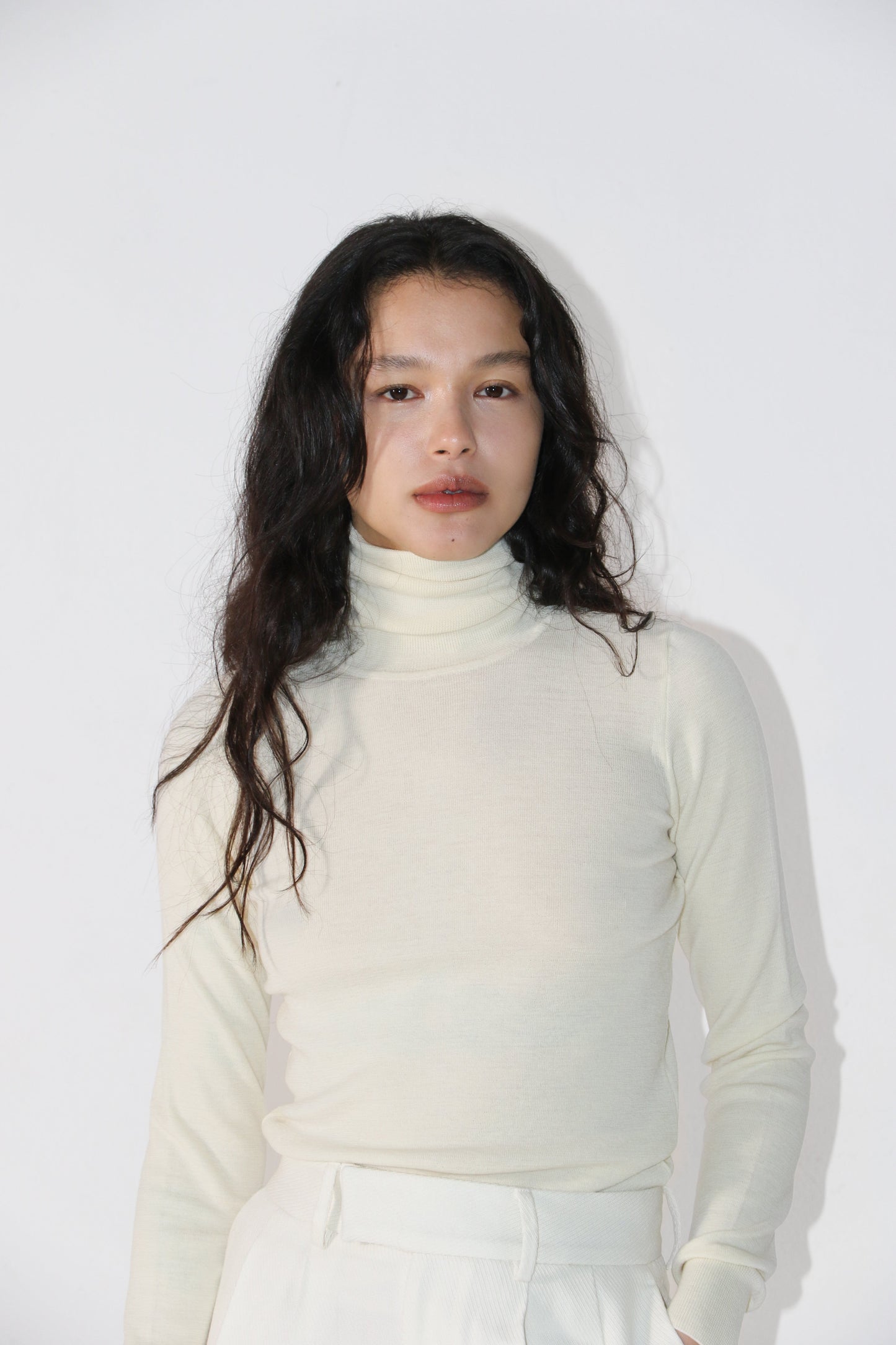 Turtle Neck. Cream