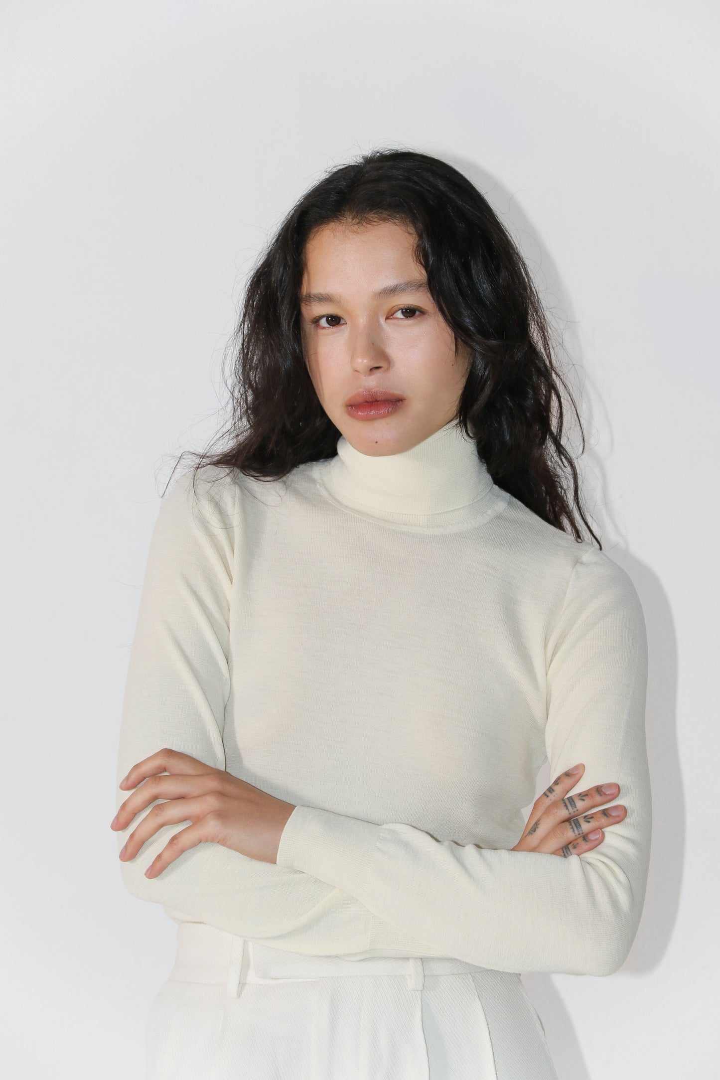 Turtle Neck. Cream