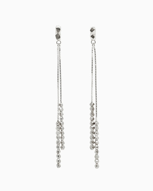 Silver earrings Refined | Line Vanden Bogaerde