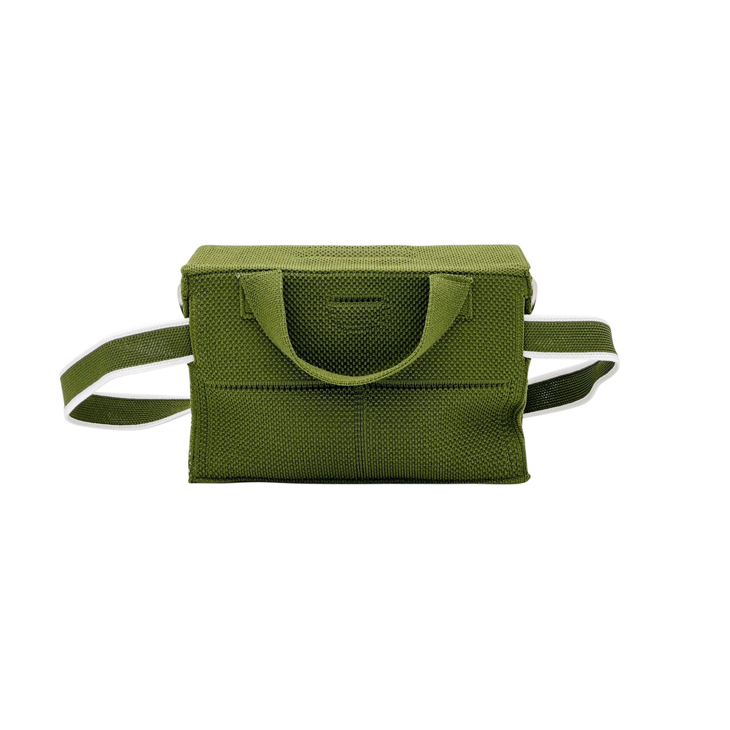 Paris Clutch: Olive Green+White*