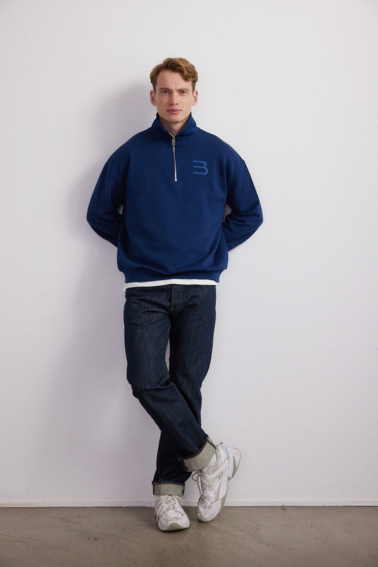 Half Zip Men Bio-Baumwolle (m)