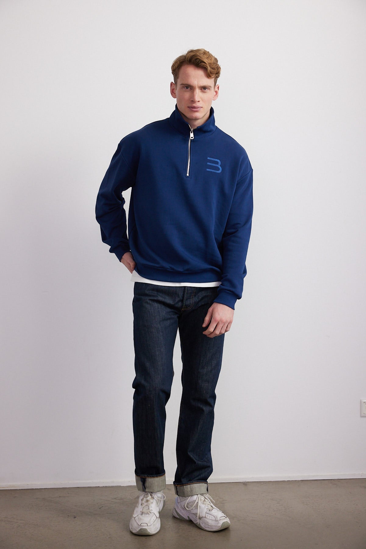 Half Zip Men Bio-Baumwolle (m)