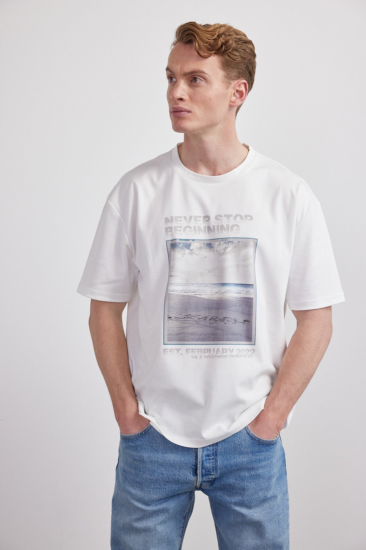 T-Shirt Unisex BEARTH Print Bio-Baumwolle (m)