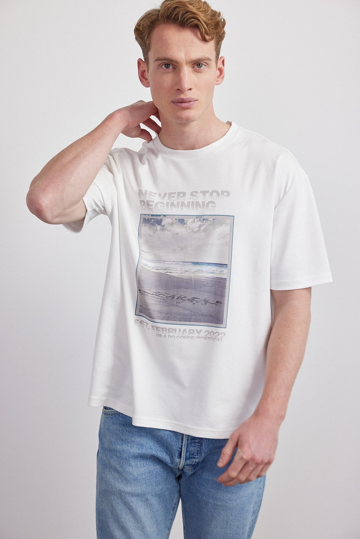 T-Shirt Unisex BEARTH Print Bio-Baumwolle (m)