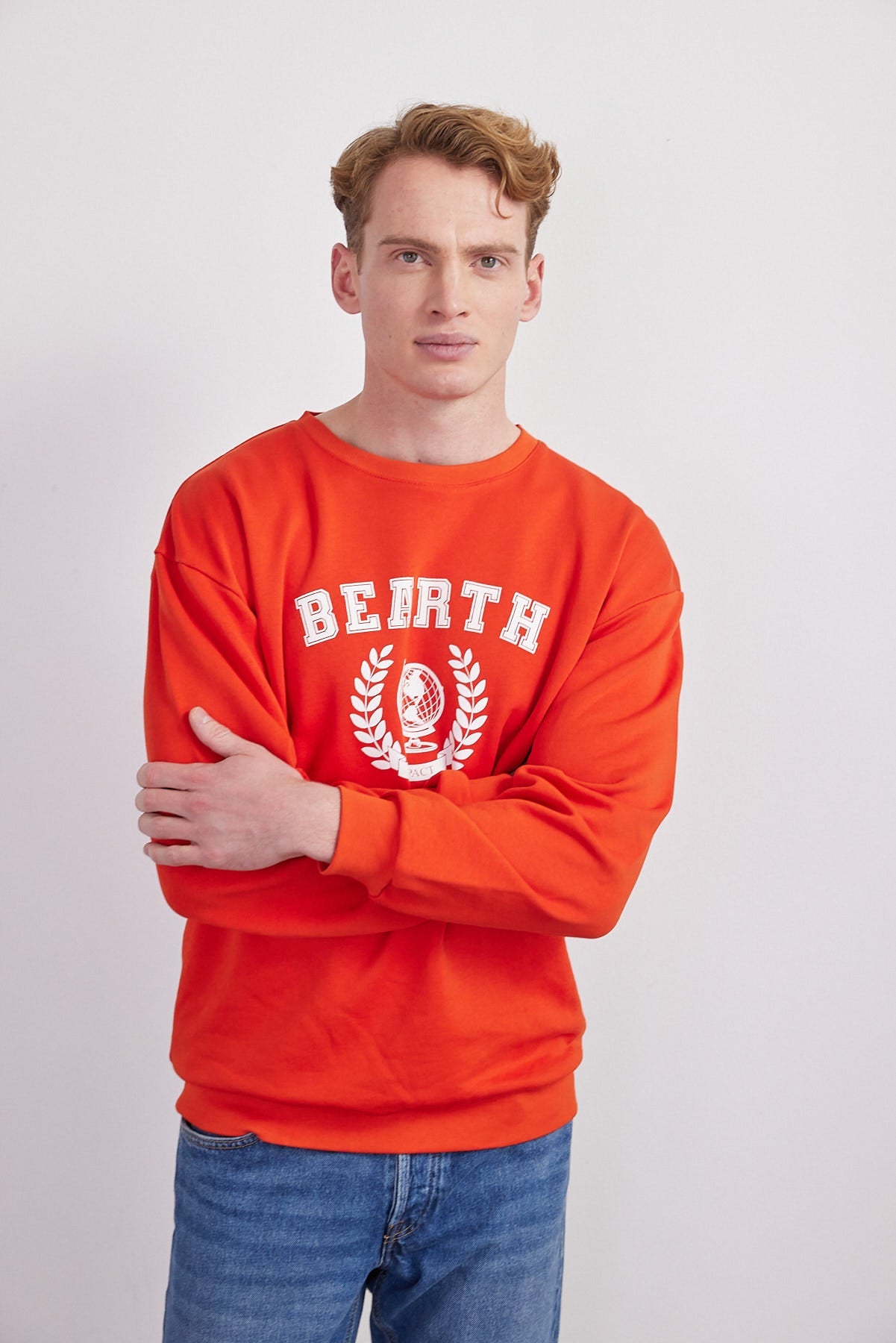 Sweatshirt Unisex College Print Bio-Baumwolle (m)