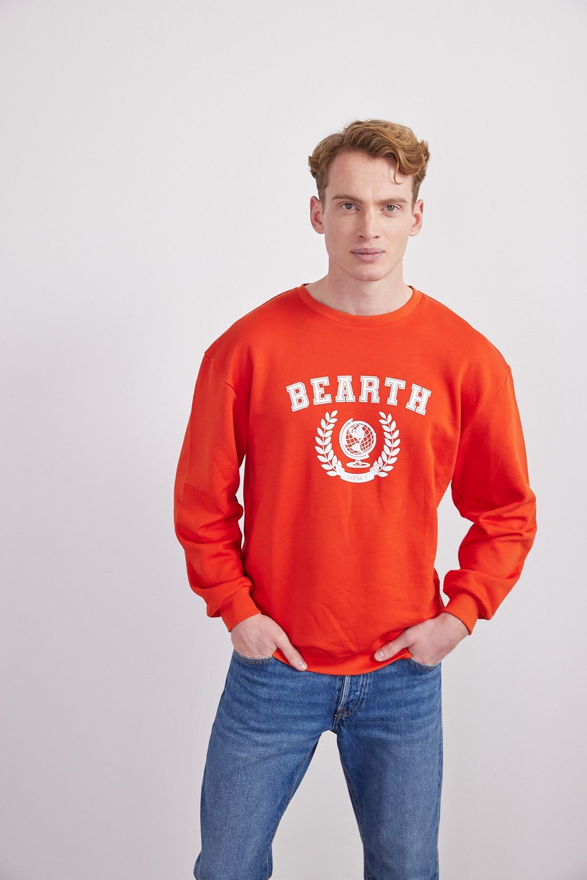 Sweatshirt Unisex College Print Bio-Baumwolle (m)