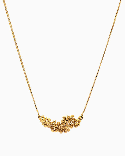 Gold-plated Caviar Necklace | Line Vanden Bogaerde