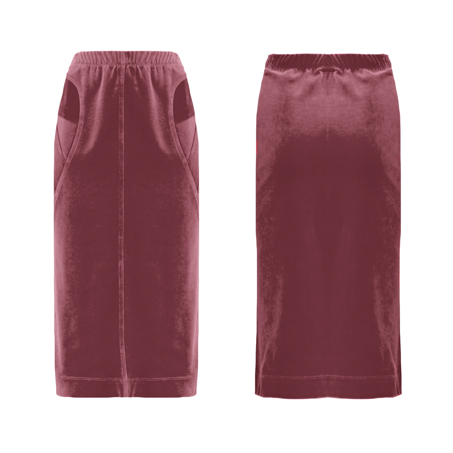 Abelone Wilhelmsen Crystal Skirt VELVET - Raspberry